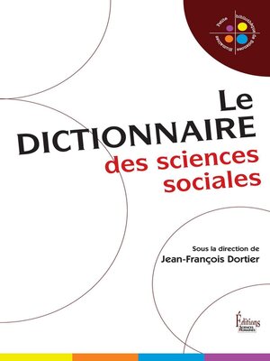 cover image of Dictionnaire des sciences sociales